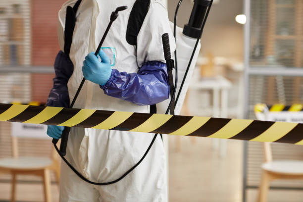 Professional Blood Cleanup technician working in Weehawken, NJ